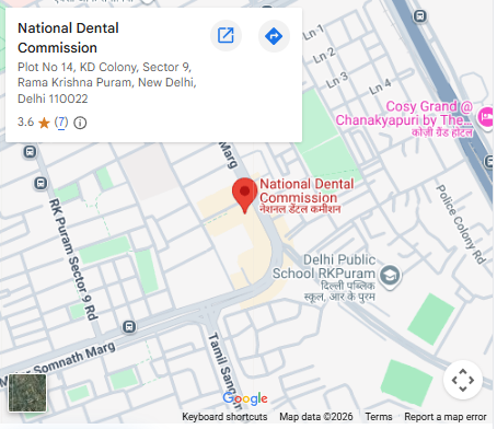 National Dental Commission Office Location Map
