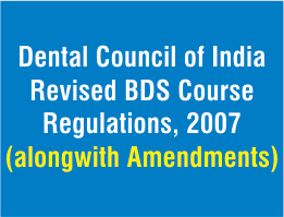 Revised BDS Course Regulation 2007