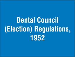 Dental Council Election Regulations 1952