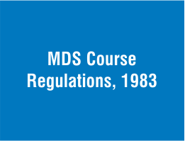MDS Regulations 1983