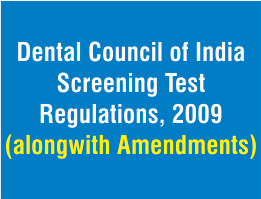 Screening Test Regulation 2009